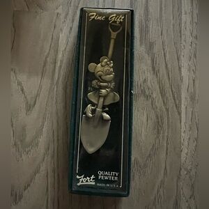 Vintage Disney Minnie Mouse Pewter Shovel Spoon NIB